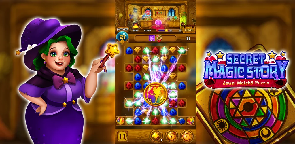 Secret Magic Story: Match 3 screenshot